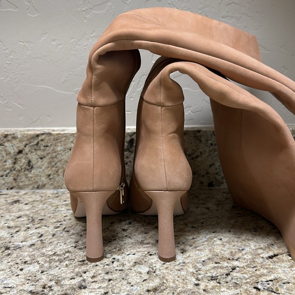 Antonio Melani Italian clay knee boots with heel and half zip - Picture 3 of 3